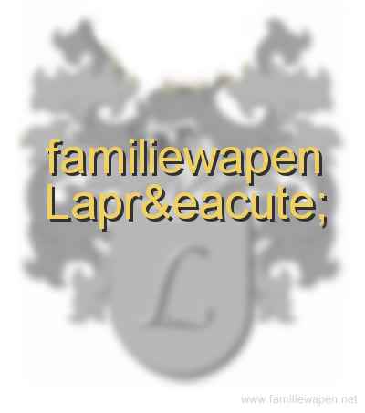 familiewapen Lapré