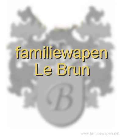 familiewapen Le Brun