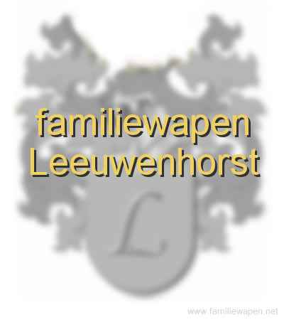 familiewapen Leeuwenhorst