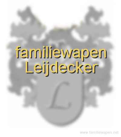 familiewapen Leijdecker