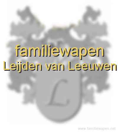 familiewapen Leijden van Leeuwen