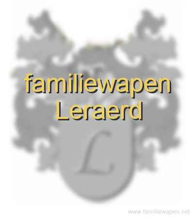 familiewapen Leraerd