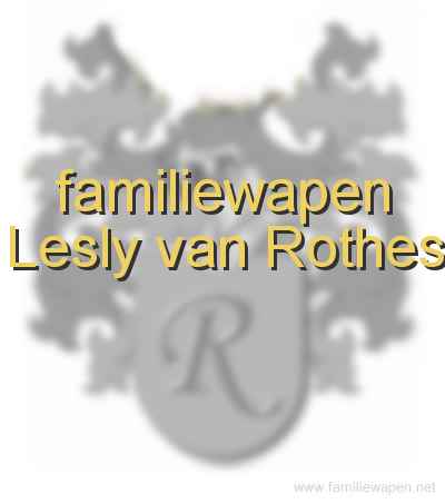 familiewapen Lesly van Rothes