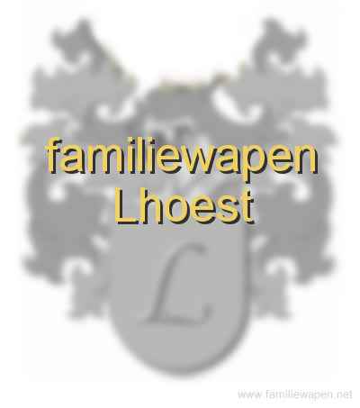 familiewapen Lhoest