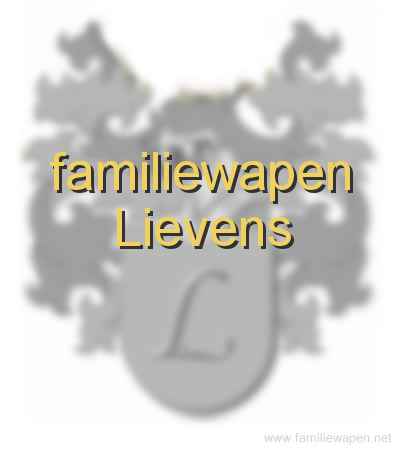 familiewapen Lievens