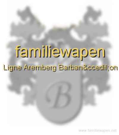 familiewapen Ligne Aremberg Barbançon