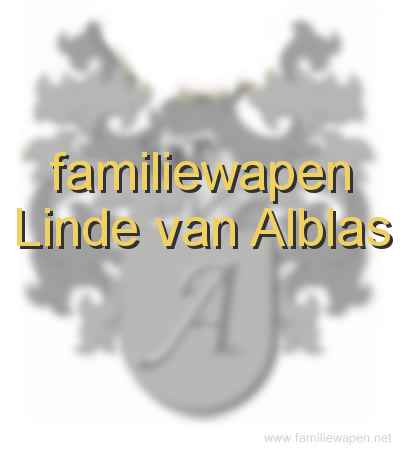 familiewapen Linde van Alblas