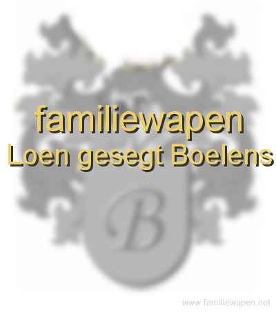 familiewapen Loen gesegt Boelens