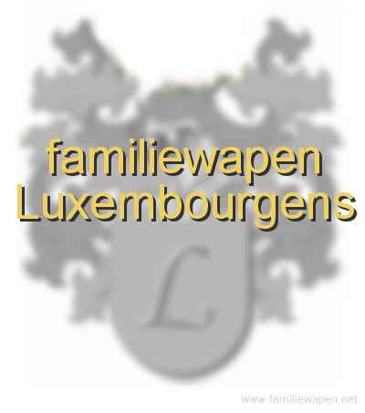 familiewapen Luxembourgens