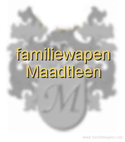 familiewapen Maadtleen