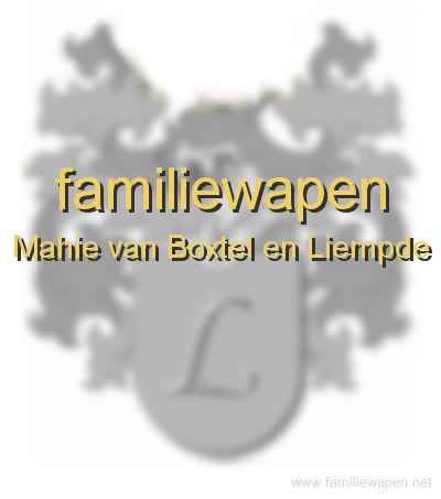 familiewapen Mahie van Boxtel en Liempde