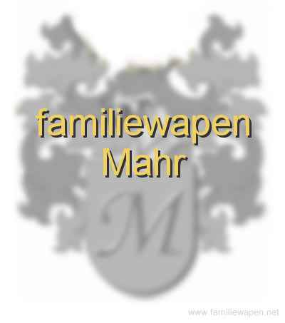 familiewapen Mahr