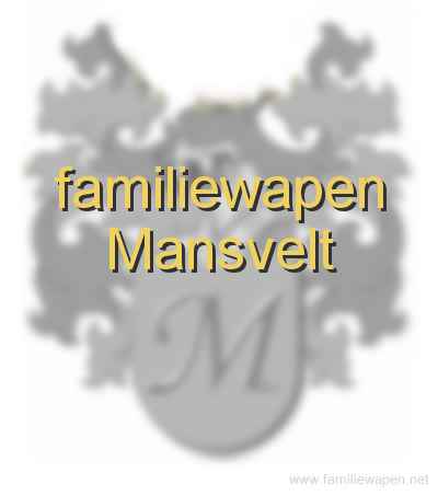 familiewapen Mansvelt