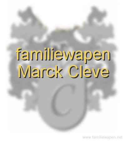 familiewapen Marck Cleve