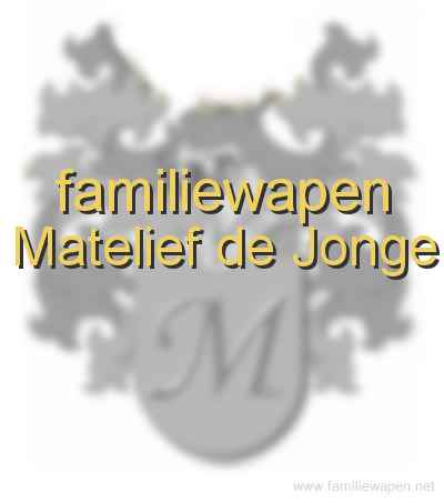 familiewapen Matelief de Jonge