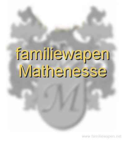 familiewapen Mathenesse