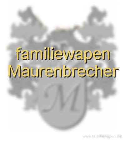 familiewapen Maurenbrecher