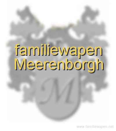 familiewapen Meerenborgh