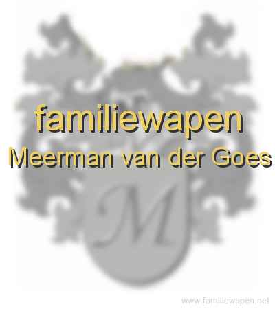 familiewapen Meerman van der Goes