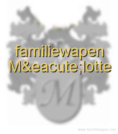 familiewapen Mélotte