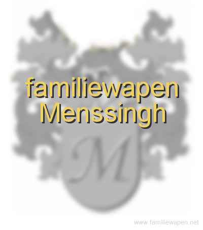 familiewapen Menssingh