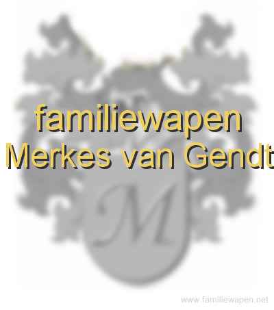 familiewapen Merkes van Gendt