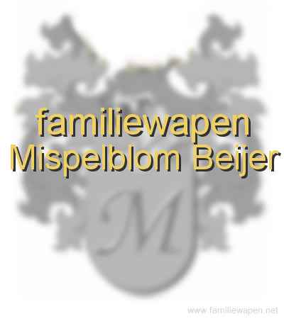 familiewapen Mispelblom Beijer