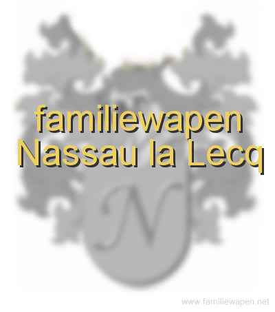 familiewapen Nassau la Lecq