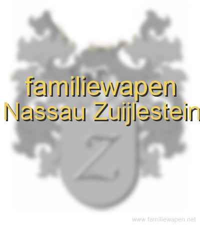 familiewapen Nassau Zuijlestein