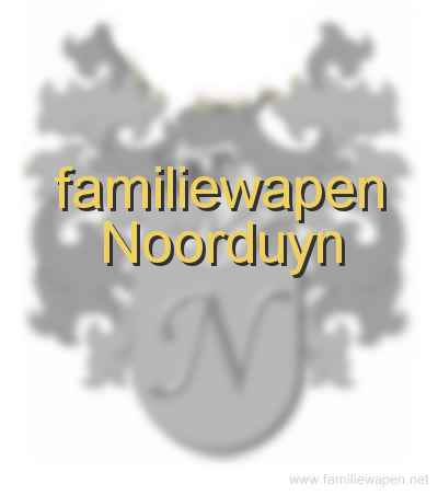 familiewapen Noorduyn