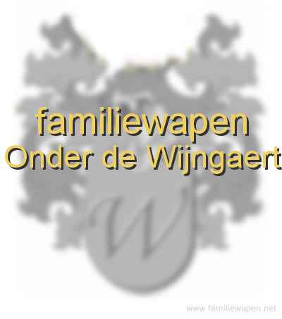 familiewapen Onder de Wijngaert