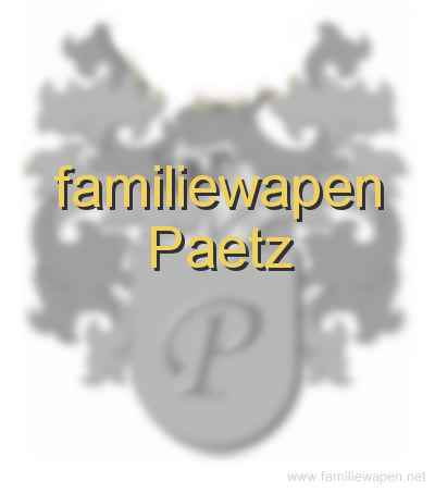 familiewapen Paetz