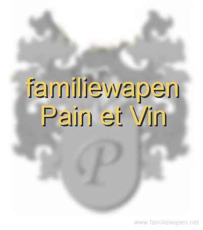 familiewapen Pain et vin