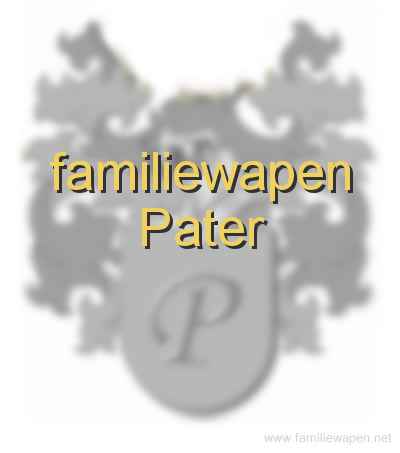 familiewapen Pater