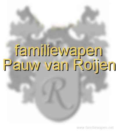 familiewapen Pauw van Roijen