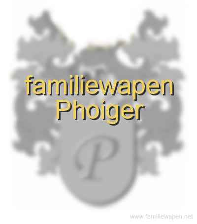 familiewapen Phoiger