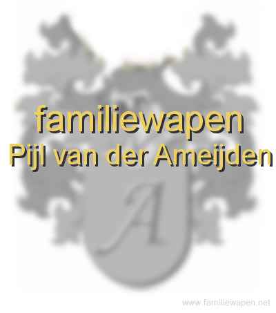 familiewapen Pijl van der Ameijden