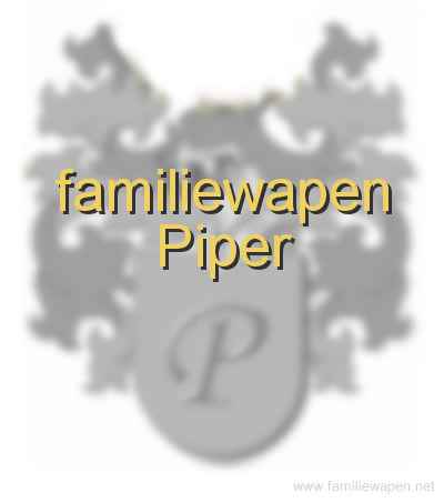 familiewapen Piper