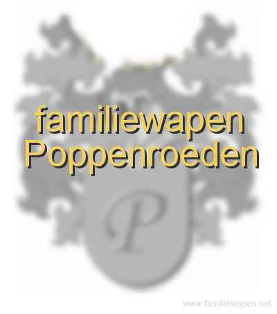 familiewapen Poppenroeden