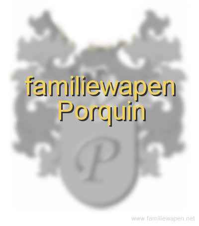 familiewapen Porquin