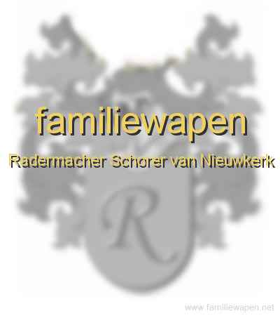 familiewapen Radermacher Schorer van Nieuwkerk