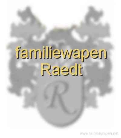 familiewapen Raedt