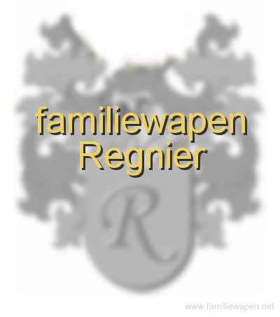 familiewapen Regnier