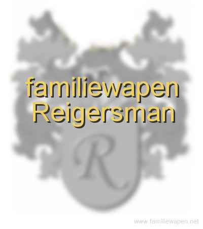 familiewapen Reigersman