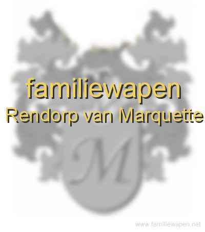 familiewapen Rendorp van Marquette