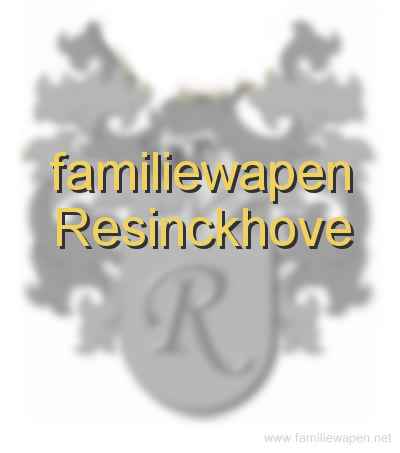 familiewapen Resinckhove