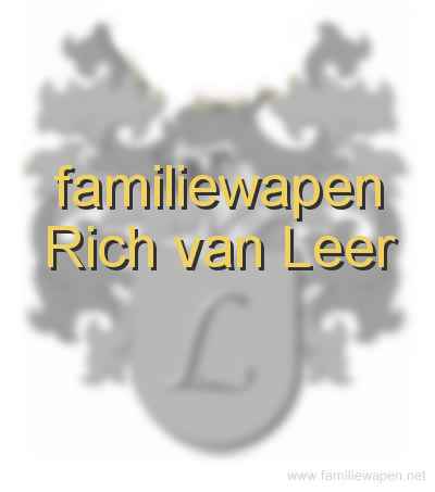 familiewapen Rich van Leer