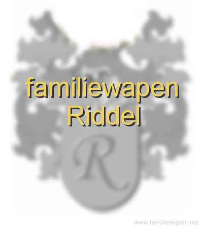 familiewapen Riddel