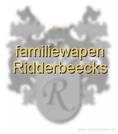 familiewapen Ridderbeecks