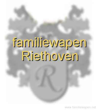 familiewapen Riethoven